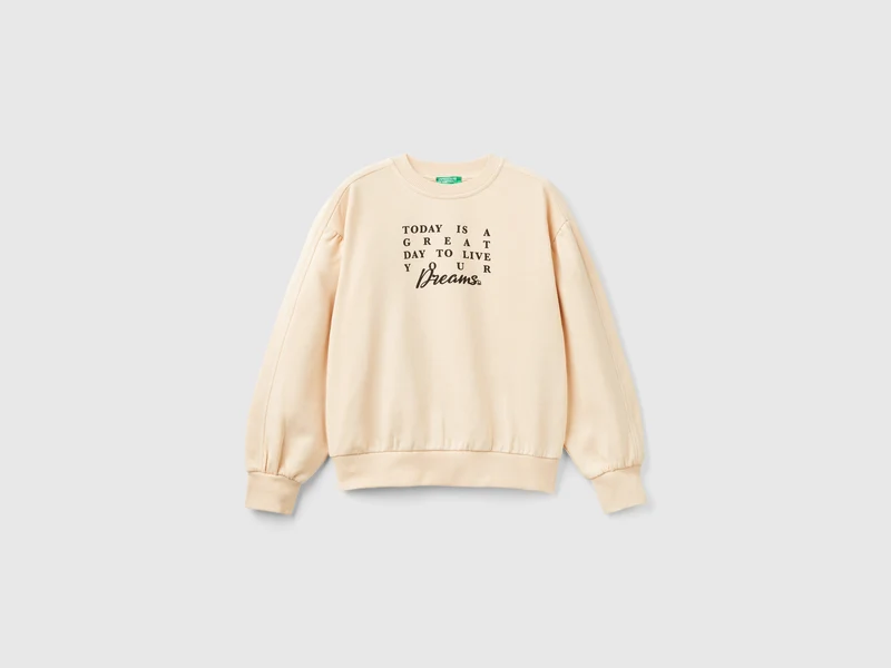 Sweater mit Print vorne und hinten