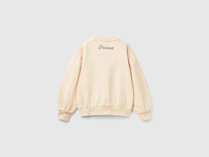 Sweater mit Print vorne und hinten