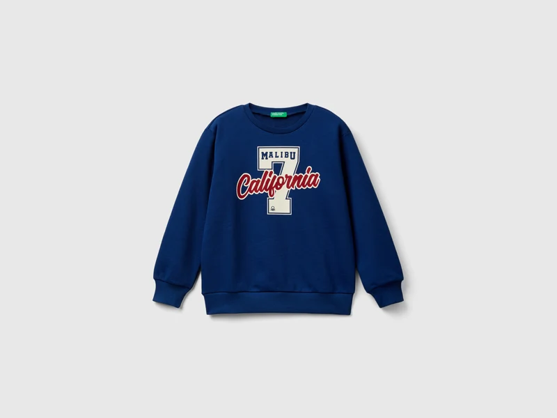 Rundhals-Sweater mit Print