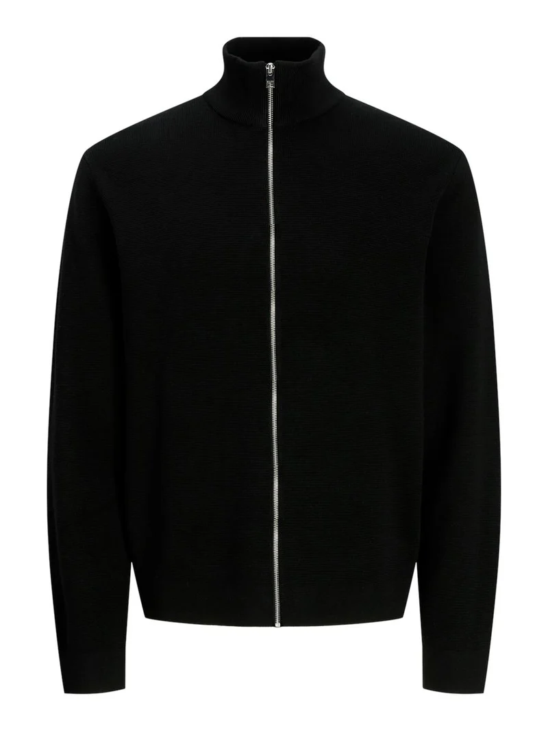 JJMILANO STITCH HIGH NECK CARDIGAN