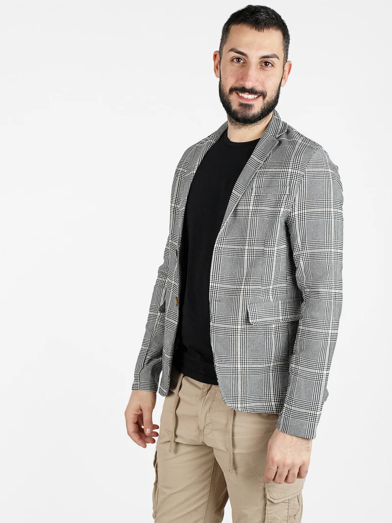 Blazer casual da uomo - grigio