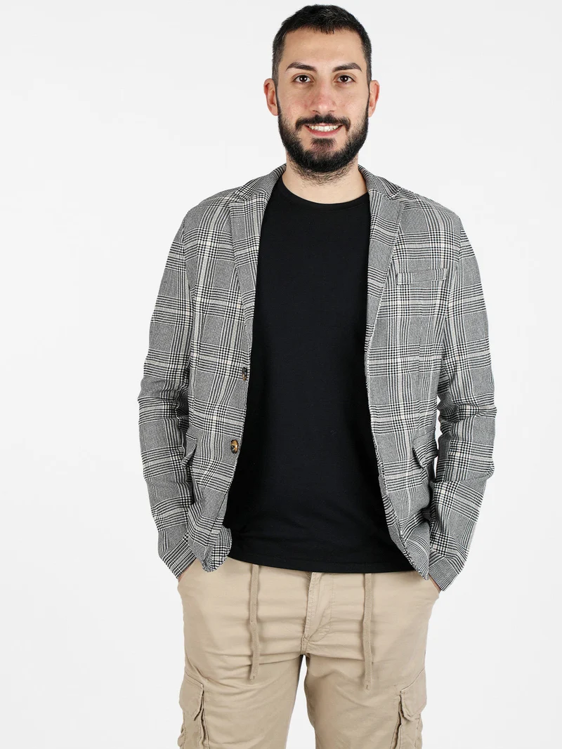 Blazer casual da uomo - grigio