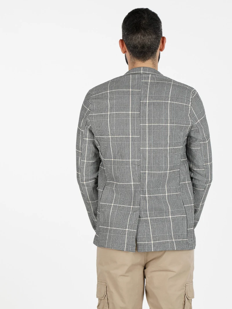 Blazer casual da uomo - grigio