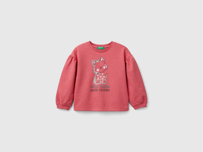 Sweater mit Glitzerdruck