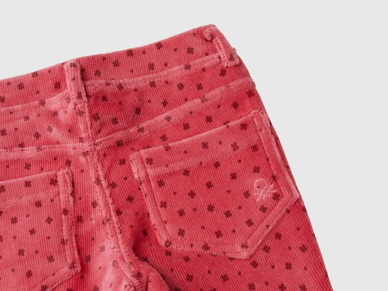 Slim Fit Hose aus Chenille
