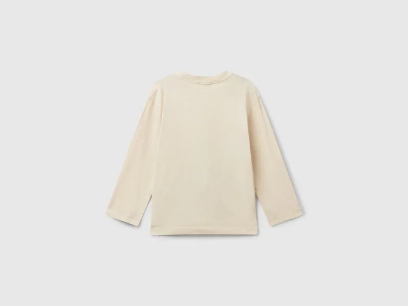 Langarm-T-Shirt mit Aufdruck