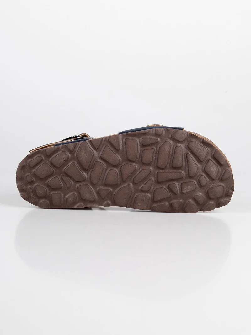 Sandali anatomici in pelle blu