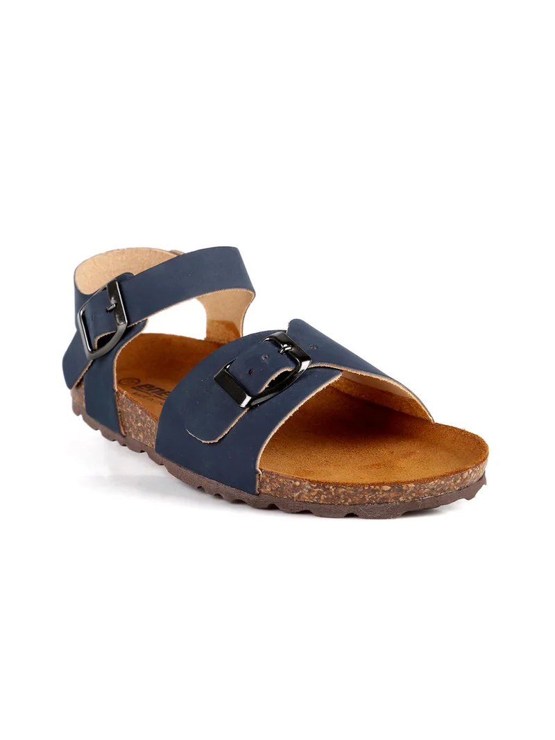 Sandali anatomici in pelle blu