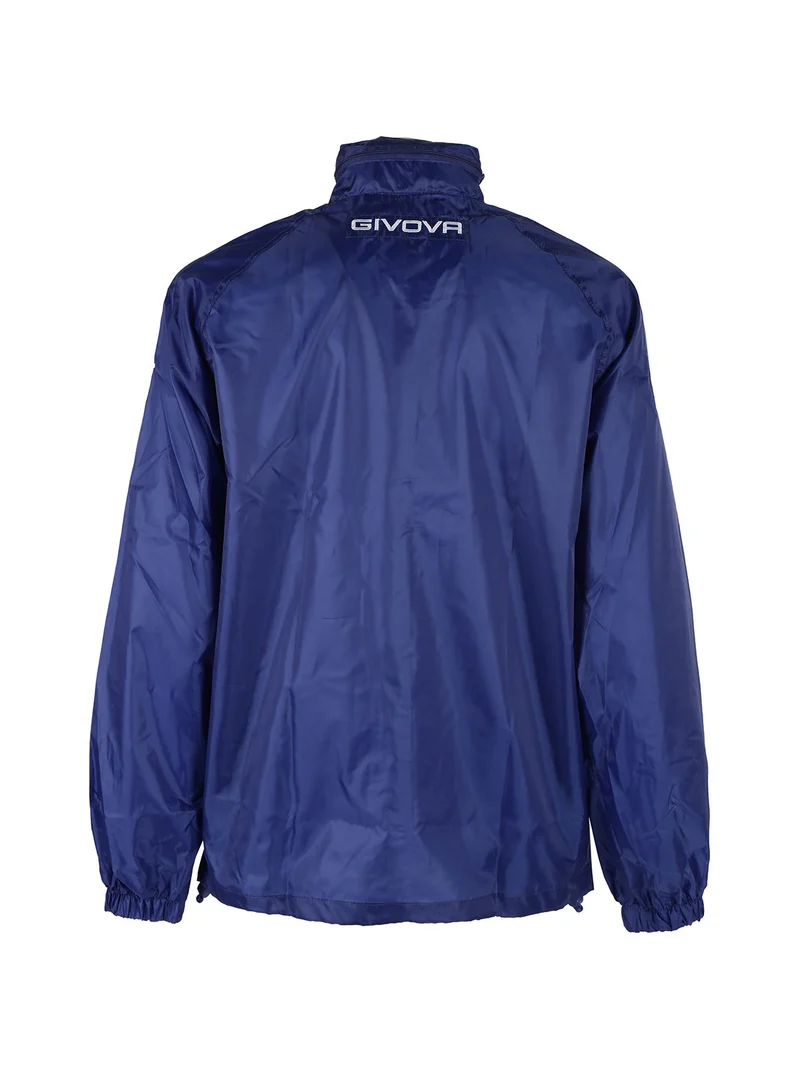 Giacca a vento da uomo con zip - blu