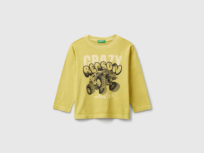 Langarm-T-Shirt mit Aufdruck