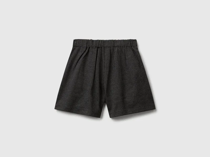 Shorts mit Hahnentrittmuster