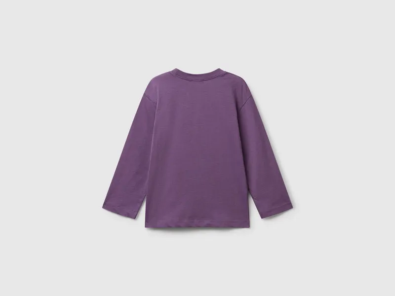 Langarm-T-Shirt mit Aufdruck