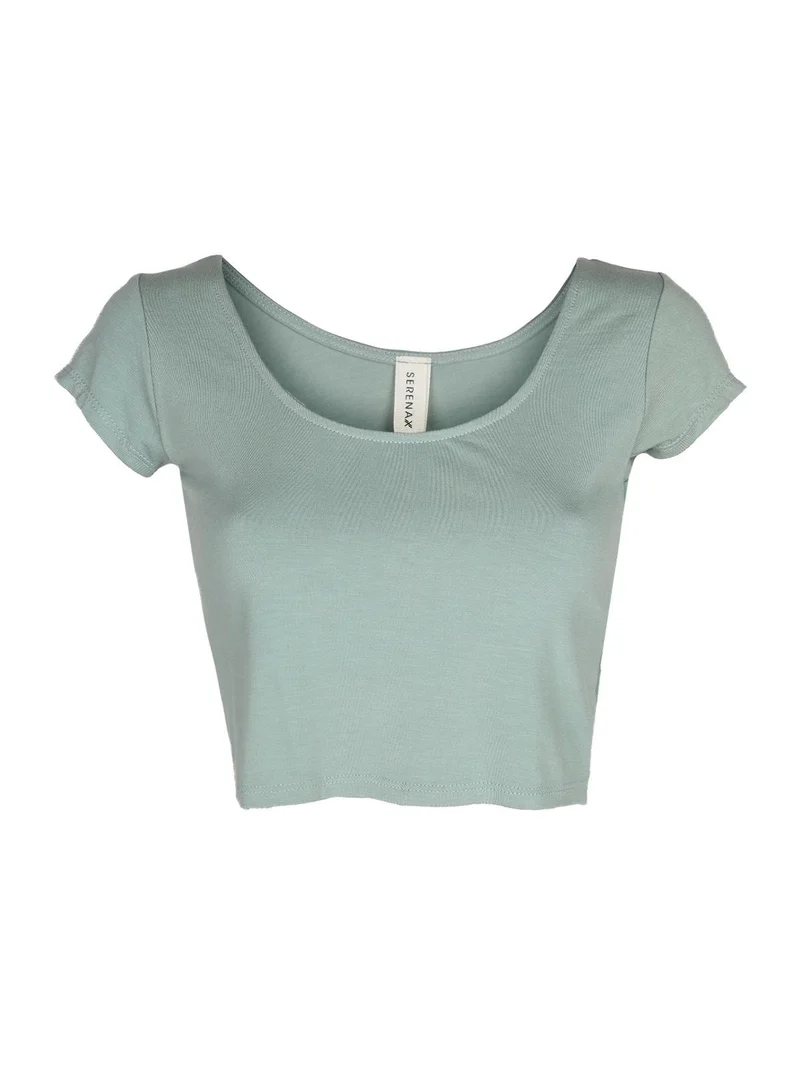 Top corto - acqua marina