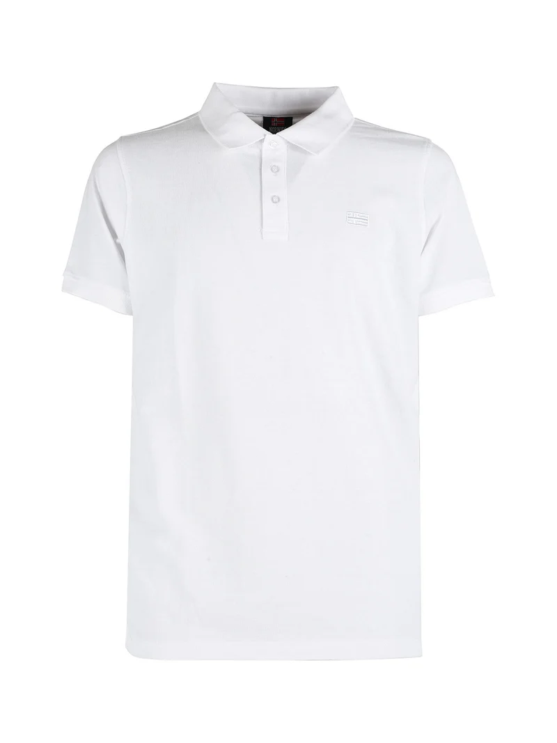 Polo da uomo a maniche corte - bianco