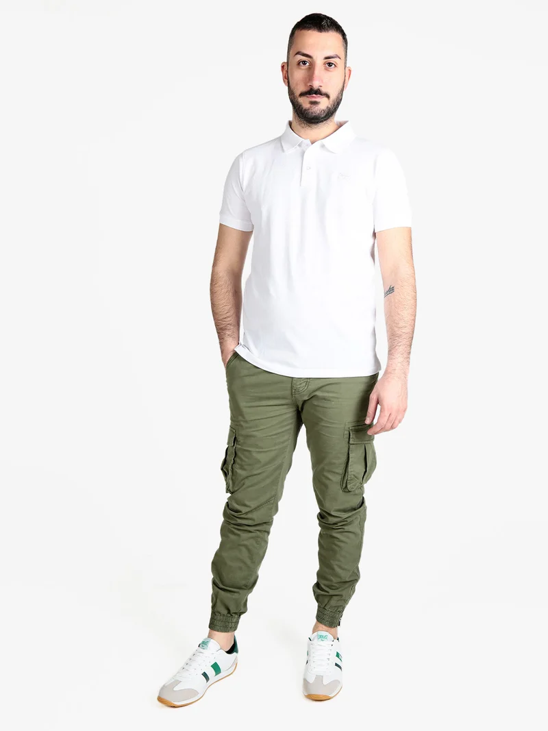 Polo da uomo a maniche corte - bianco