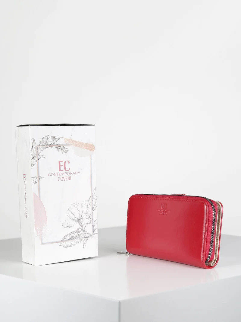 Portafoglio donna rettangolare - rosso