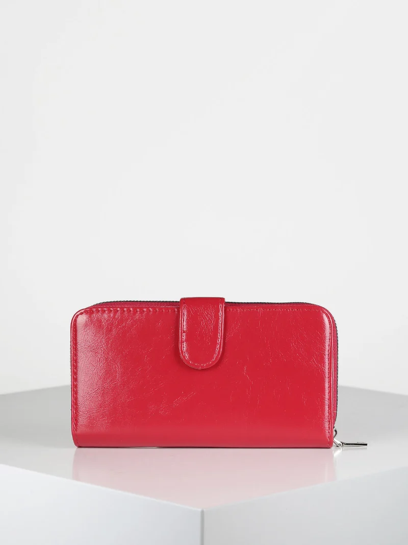 Portafoglio donna rettangolare - rosso