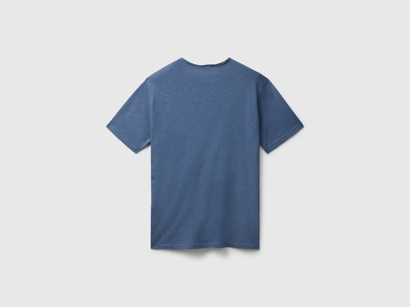 T-Shirt aus geflammter Baumwolle