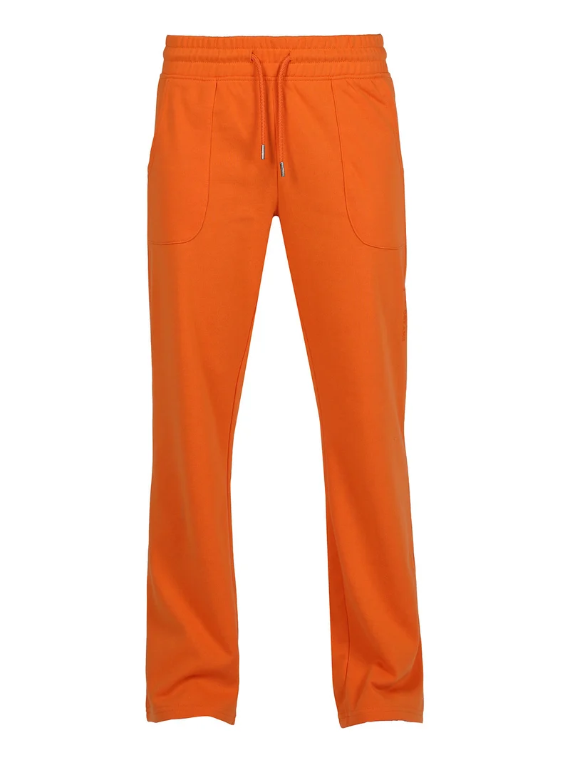 Pantaloni tuta da donna a gamba larga - arancione