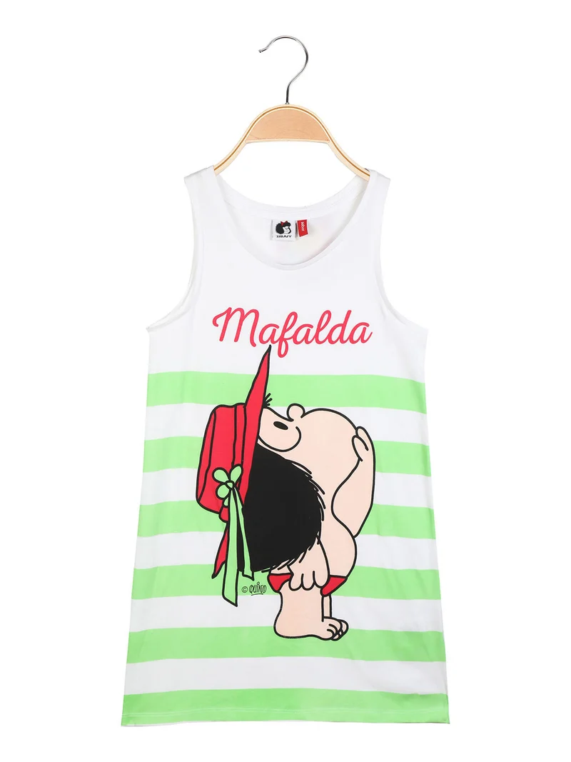 MAFALDA e SNOOPY Maxi top da bambina con stampa - bianco