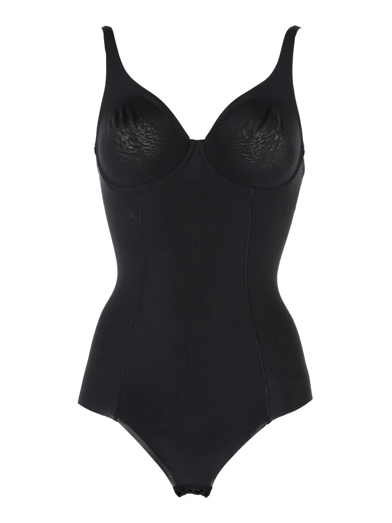Body con ferretto senza imbottitura coppa D - nero