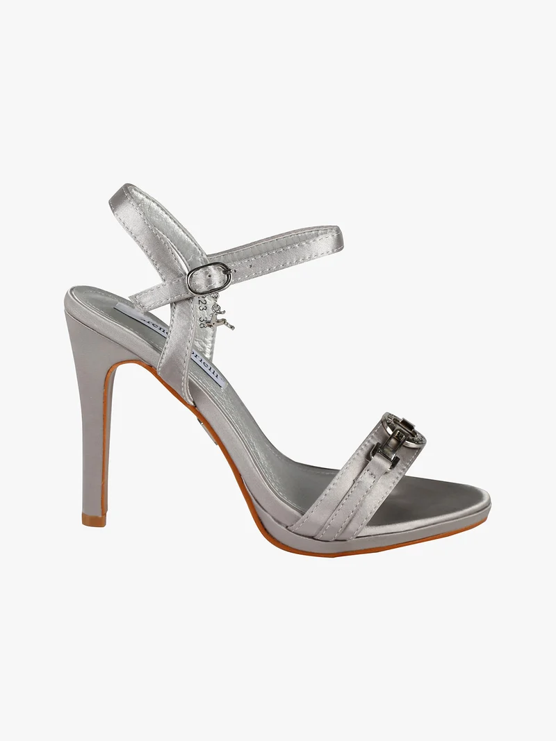 Sandali donna con tacco a spillo - argento