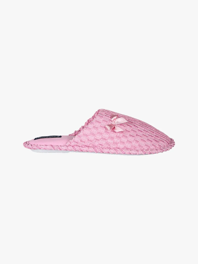 Pantofole donna in tessuto- rosa