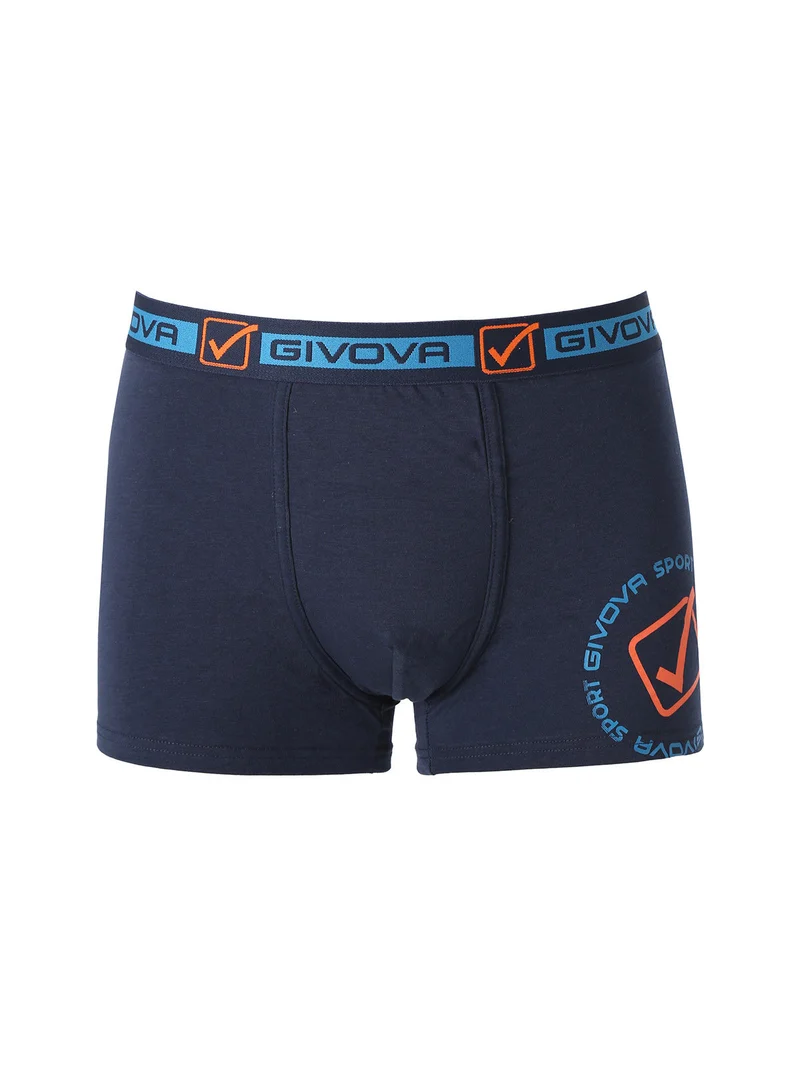 Boxer da uomo in cotone bielastico - blu scuro