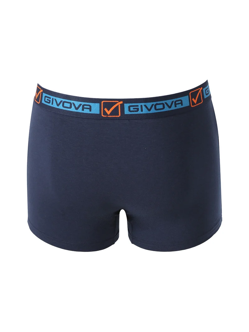 Boxer da uomo in cotone bielastico - blu scuro