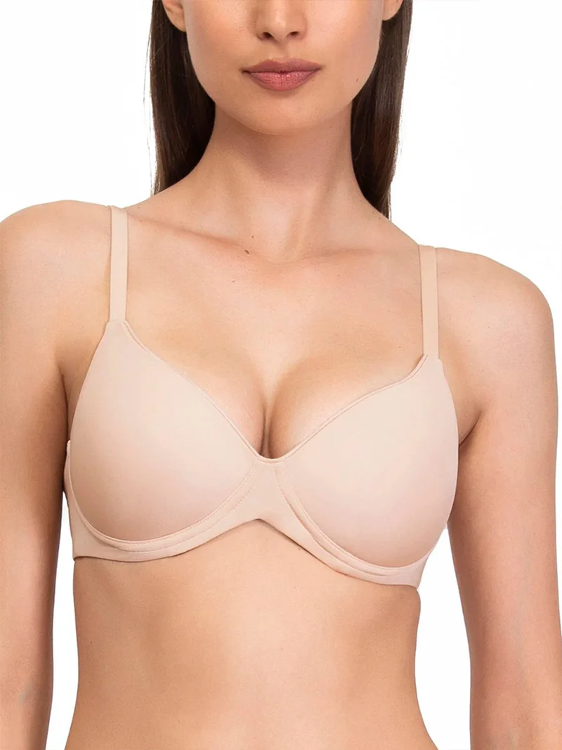 Reggiseno preformato con coppe graduate 1556 - cipria