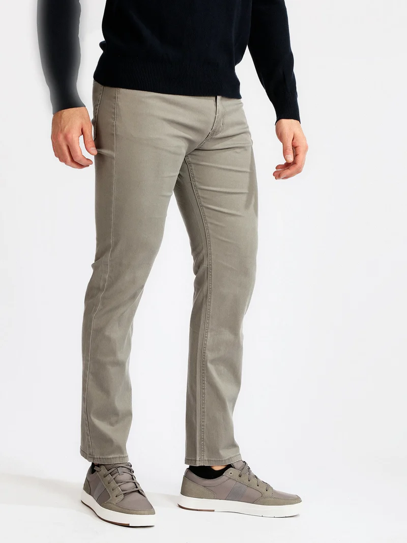 Pantaloni uomo in cotone taglie grandi - fango