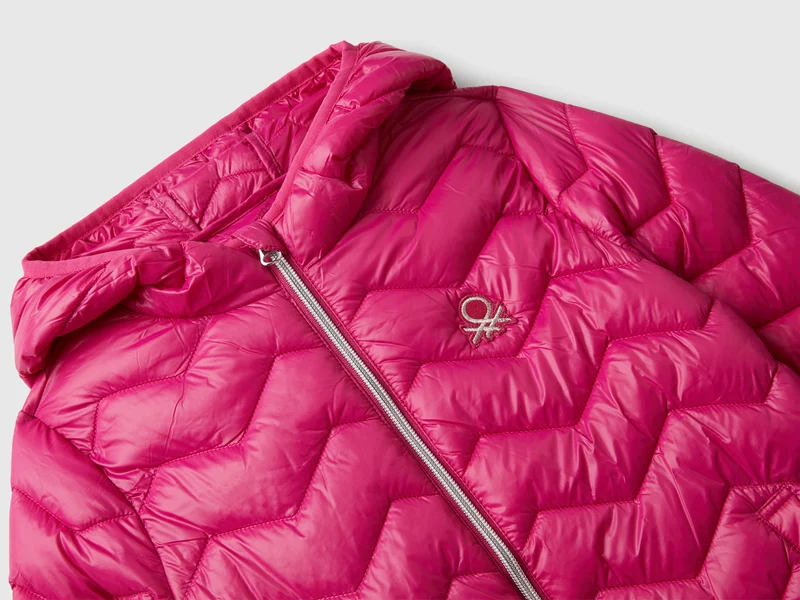 Wattierte Jacke mit Kapuze