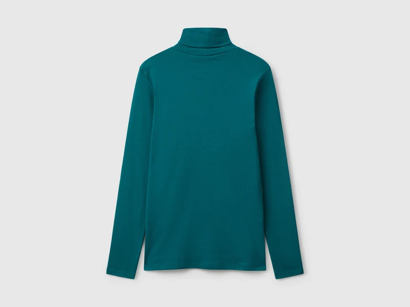 Langarm-T-Shirt mit hohem Halsausschnitt