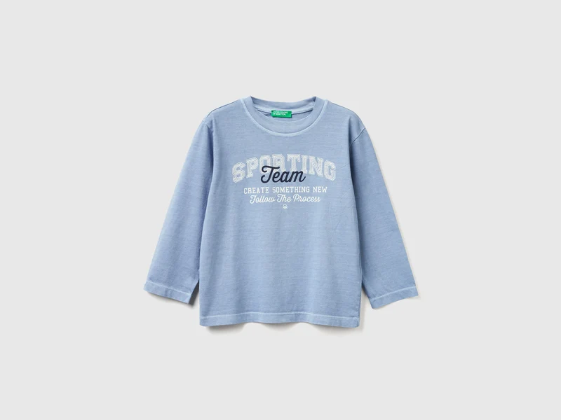 Langarm-T-Shirt mit Aufdruck