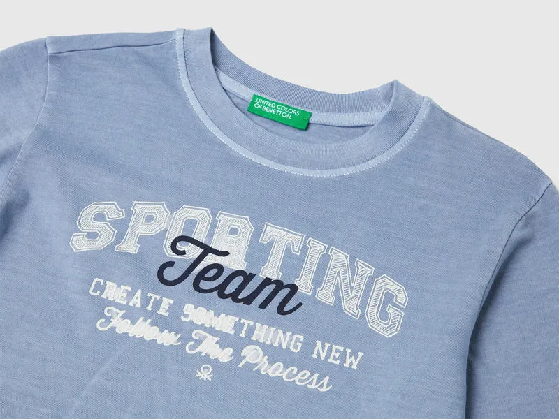 Langarm-T-Shirt mit Aufdruck