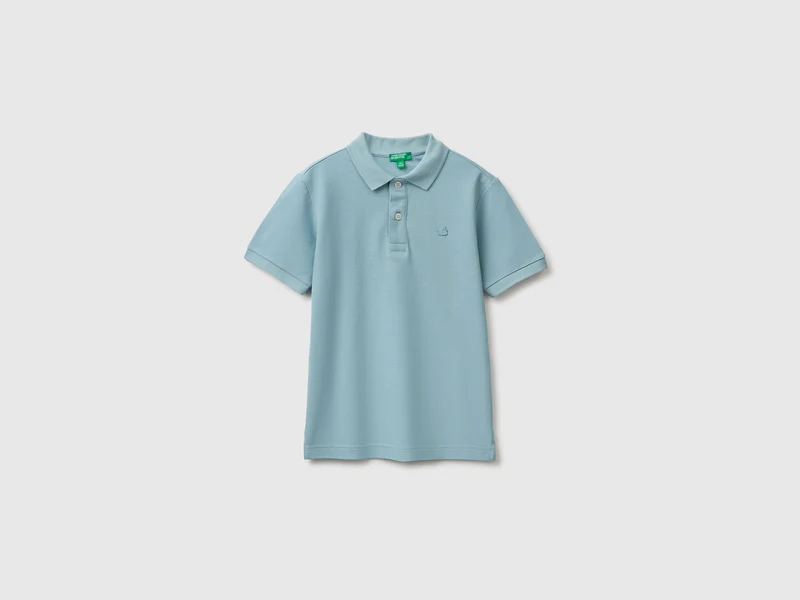 Kurzärmeliges Poloshirt aus Bio-Baumwolle
