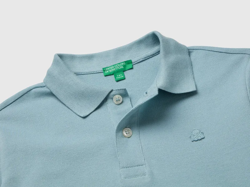 Kurzärmeliges Poloshirt aus Bio-Baumwolle