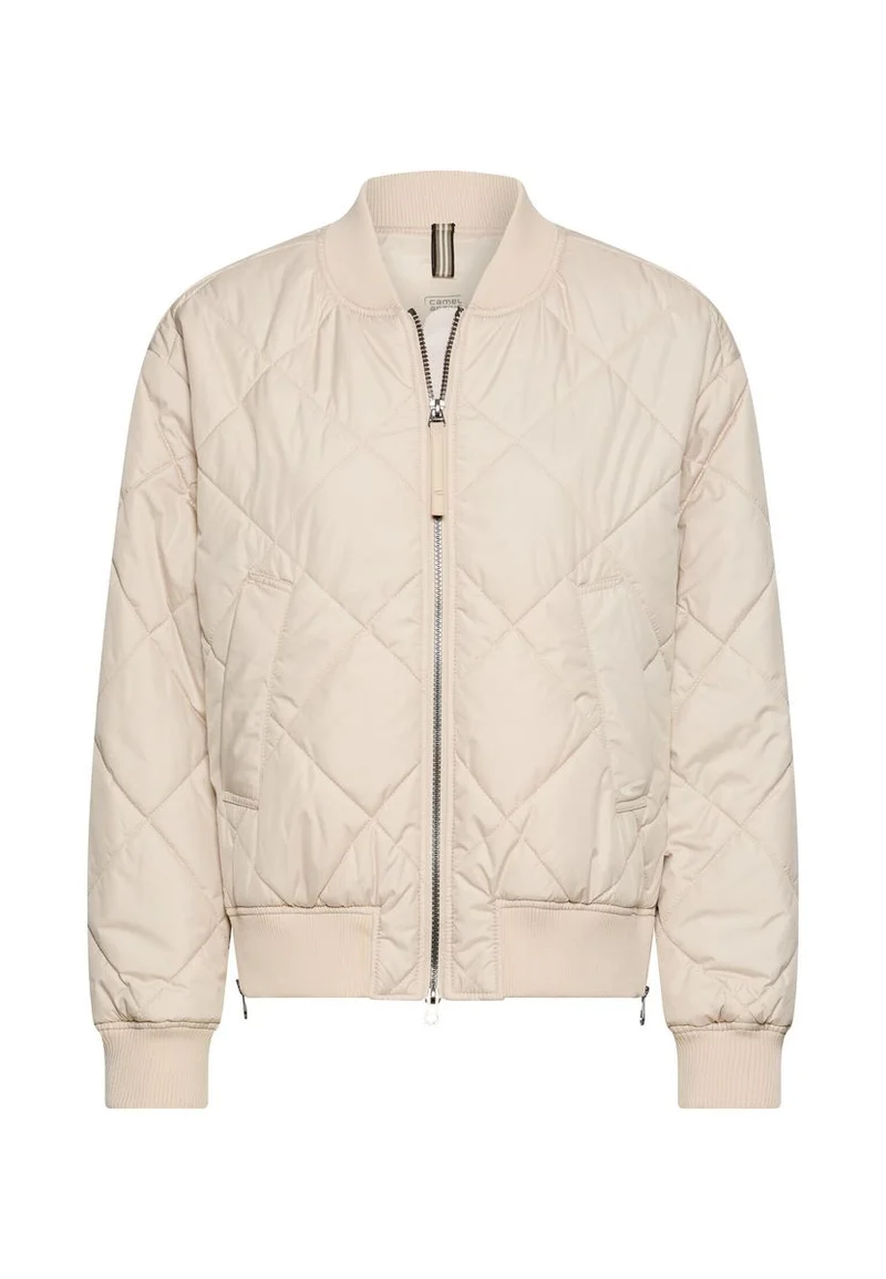 Oversize Bomberjacke mit bedrucktem Futter