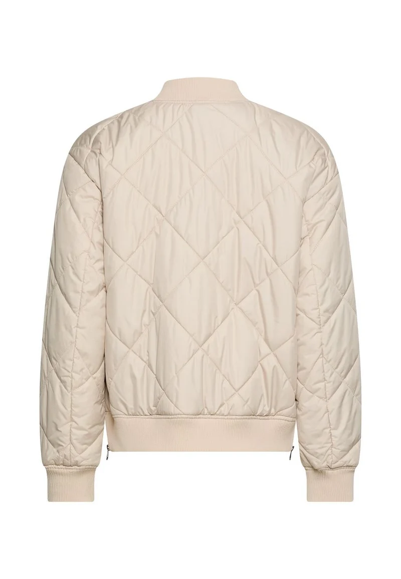Oversize Bomberjacke mit bedrucktem Futter