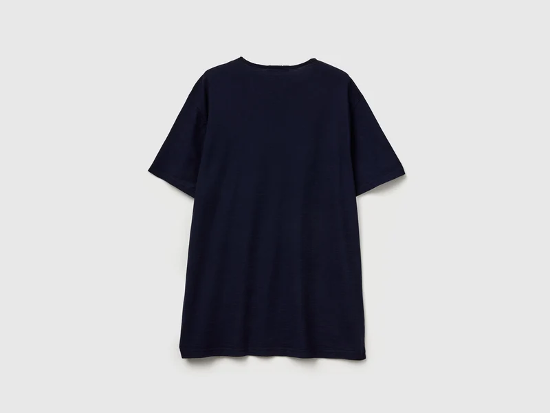 T-Shirt aus geflammter Baumwolle
