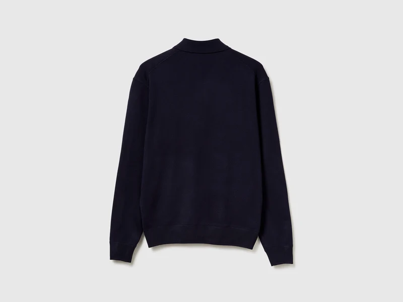 Poloshirt aus Viskose-Mix-Strick