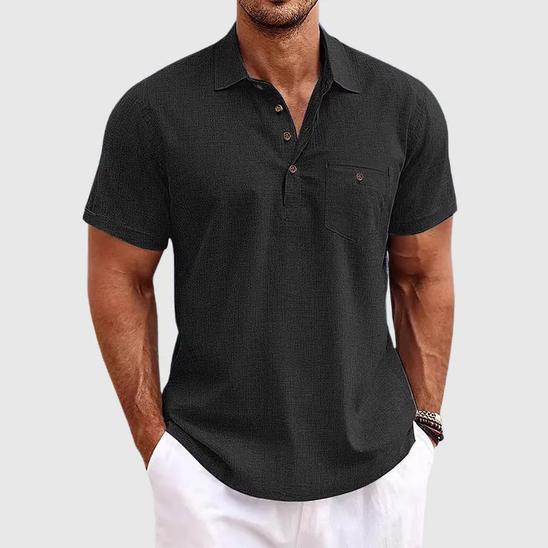 Linen Polo Shirt