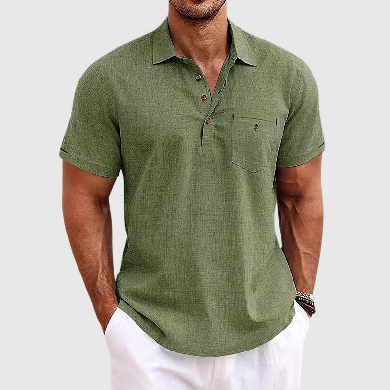 Linen Polo Shirt
