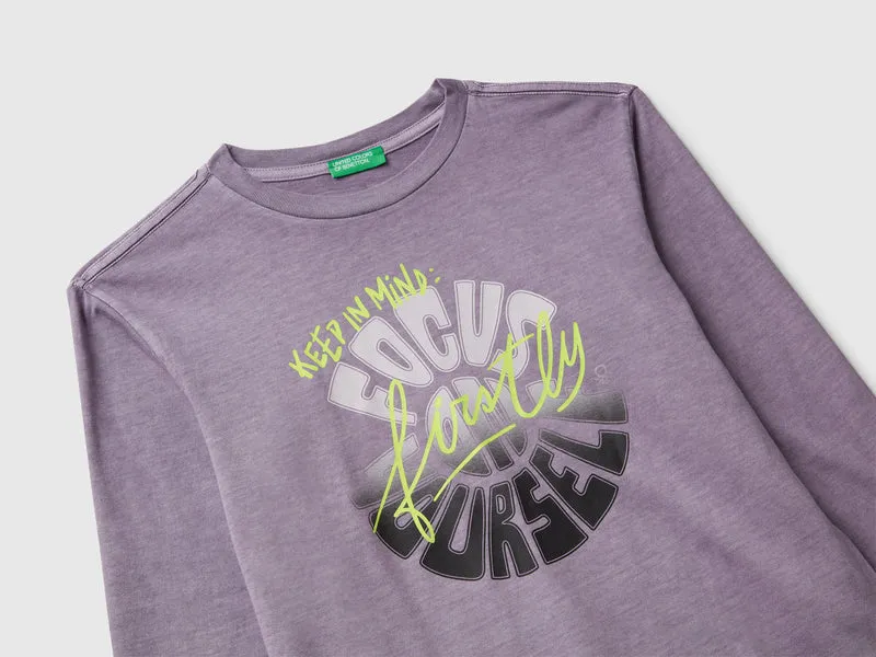 T-Shirt mit Slogan-Print