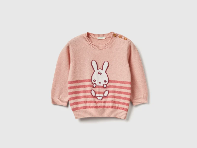 Pullover mit Intarsienarbeit