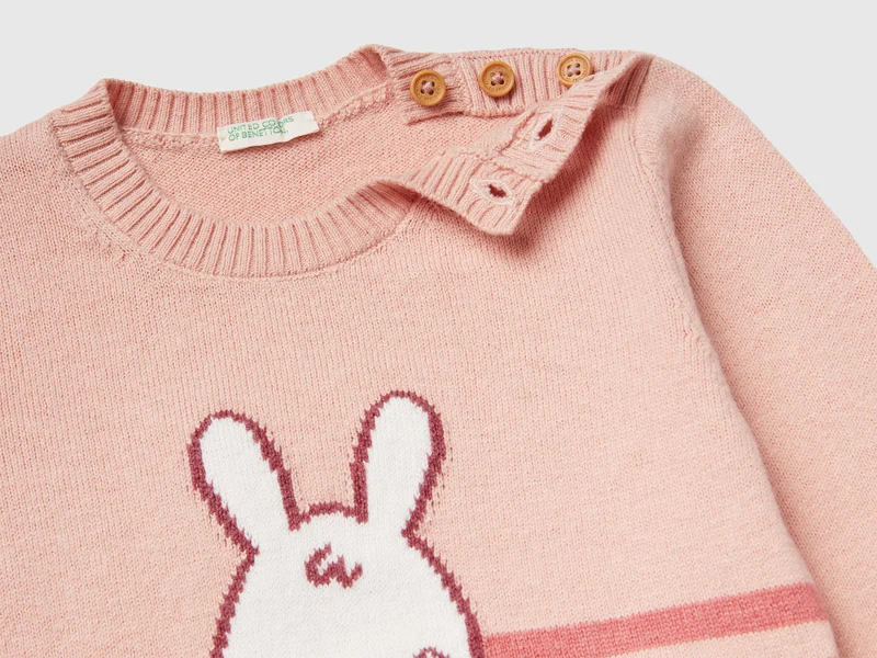 Pullover mit Intarsienarbeit