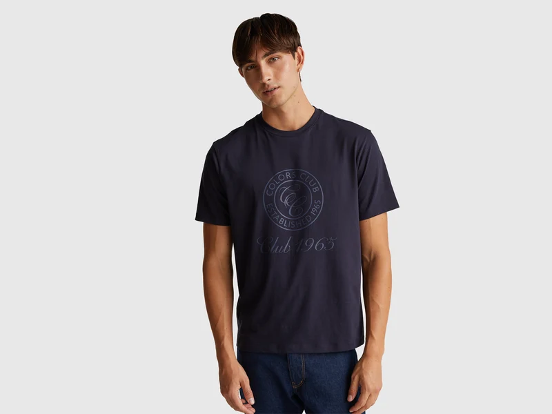 Baumwoll-T-Shirt mit Logo