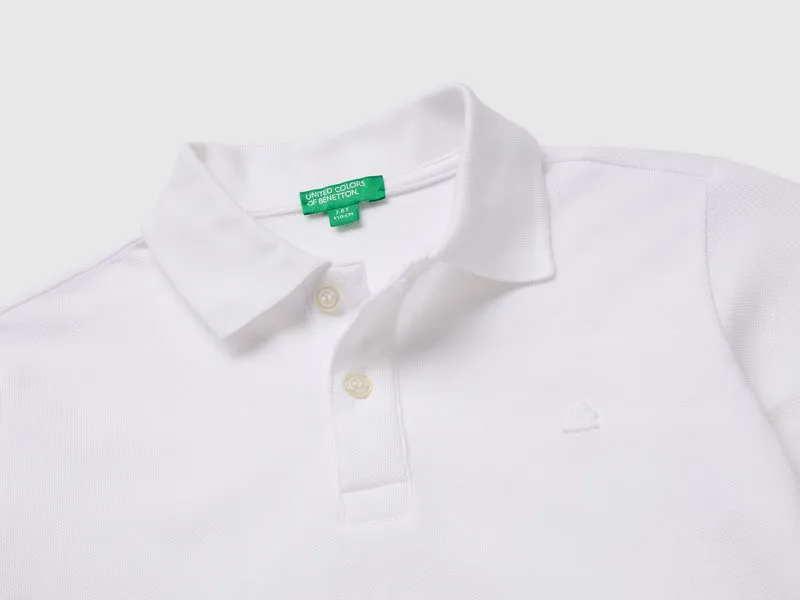 Kurzärmeliges Poloshirt aus Bio-Baumwolle