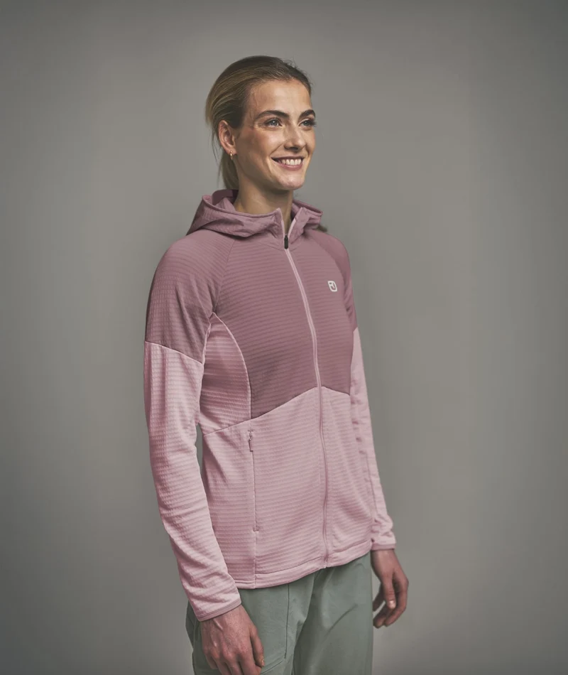 FLEECE LIGHT GRID HOODY W