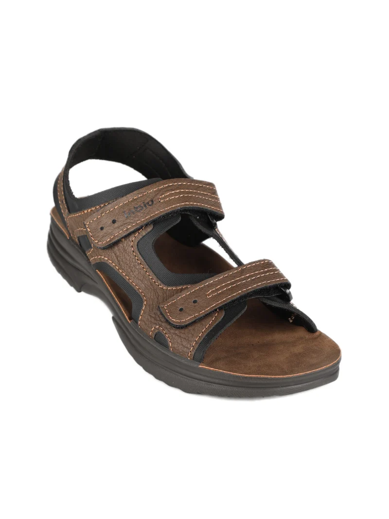 Sandali da uomo con strappi - marrone